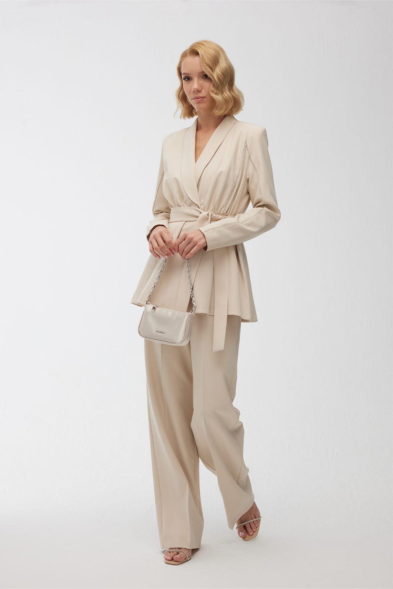Manuka Stone Blazer Jacket Beige  - Image 3