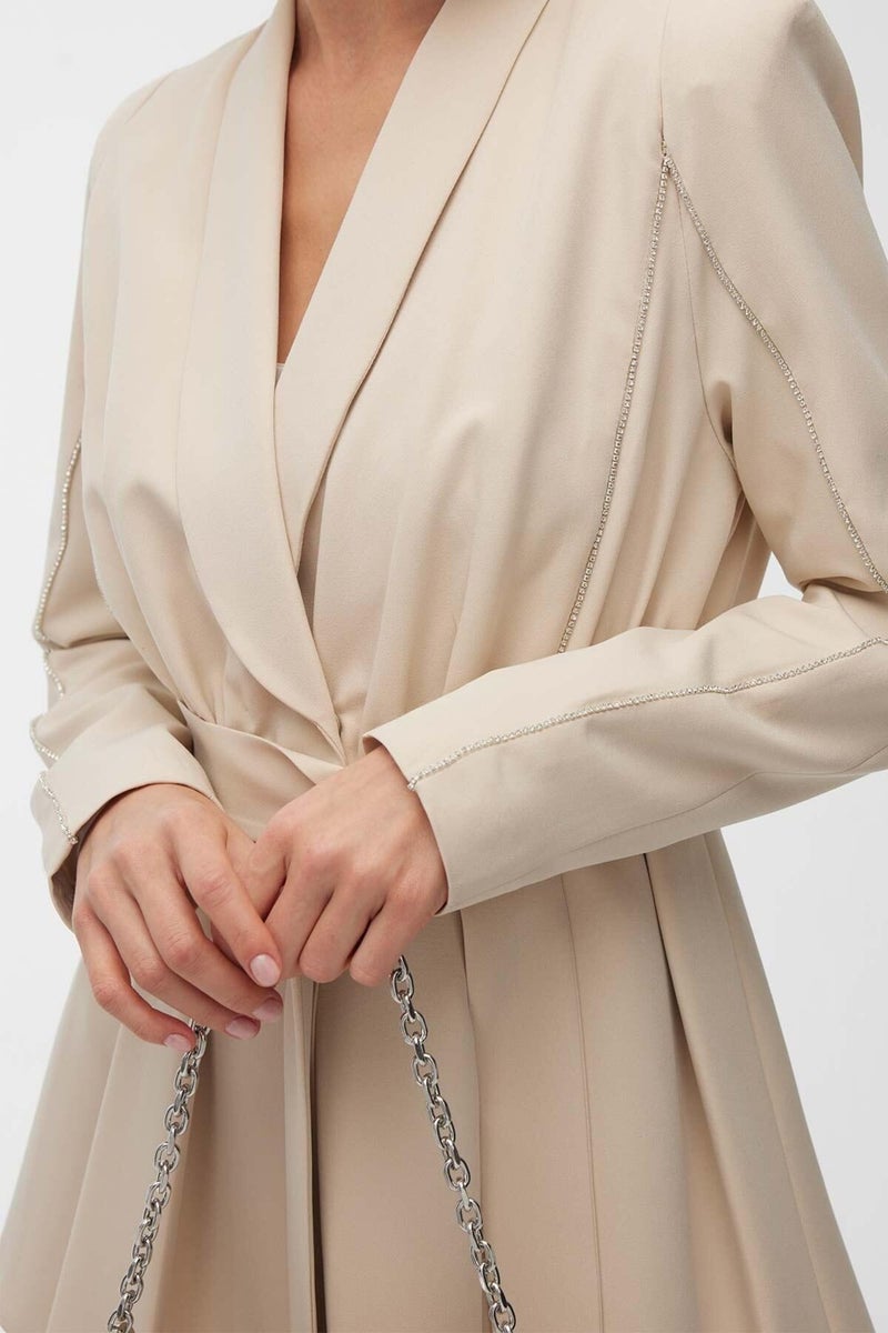 Manuka Stone Blazer Jacket Beige  - Image 4