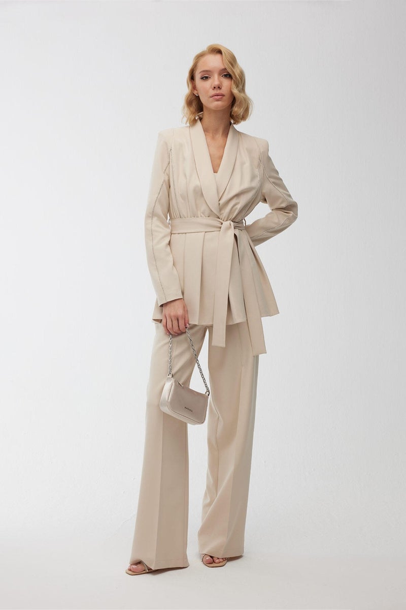 Manuka Stone Blazer Jacket Beige  - Image 5