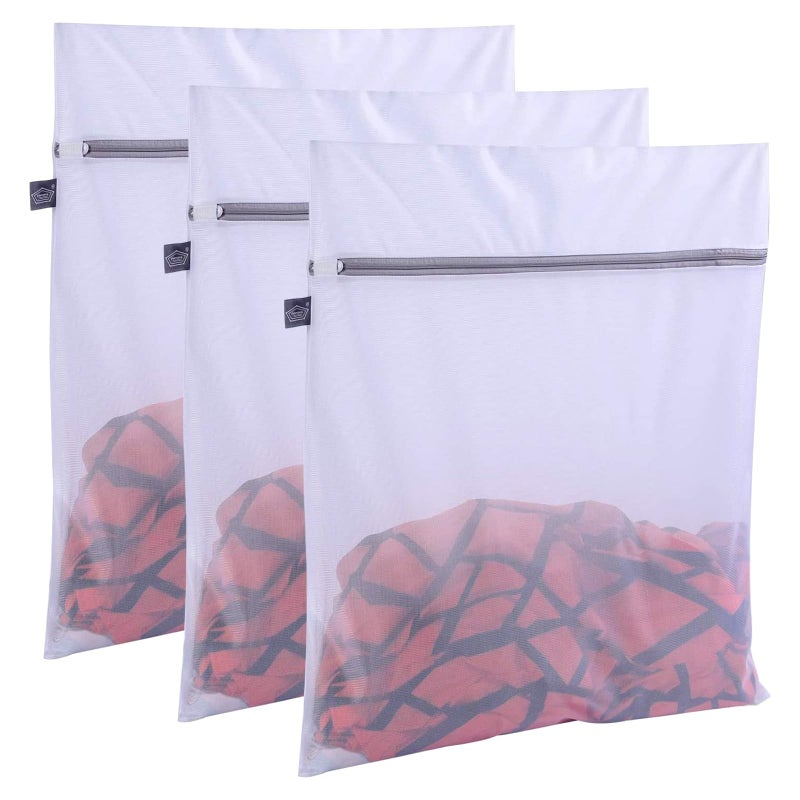 Kimmama Kimmama Laundry Bag Mesh Wash Bags Washing Machine Wash Bag Net Washer Sack with Zipper Dryer Pouch for Cleaning and Drying Cloths Garment Delicates Intimates Bra Pant Sock Small Toys 