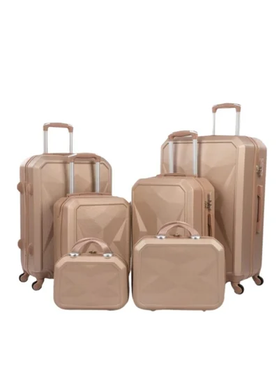 LIMRA Luggage set 6 pieces travel Bags with a distinctive design from limra gold