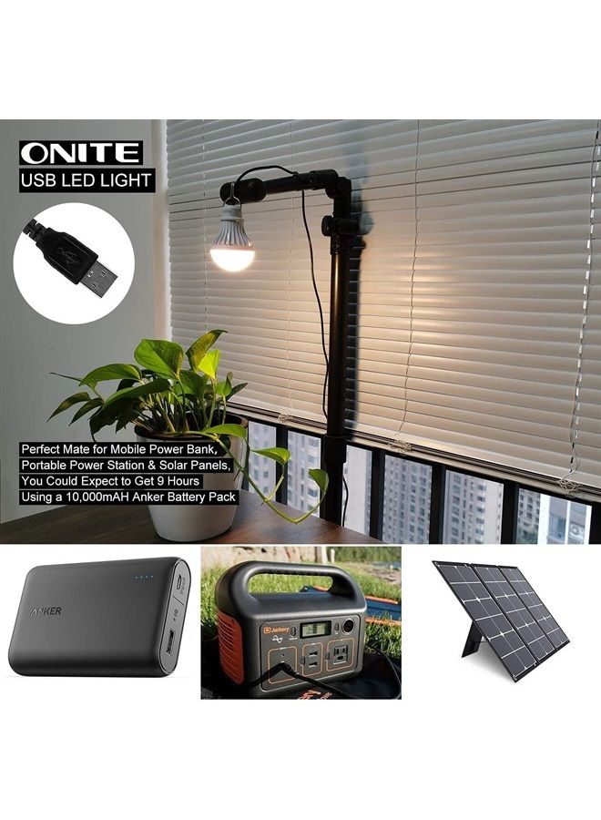 Onite USB Light, Camping Gear or Accessories, LED Camping Lights, Also for Garage Warehouse Car Truck Fishing Boat Outdoor Tent Emergency Light or Lantern, WarmWhite - Image 2