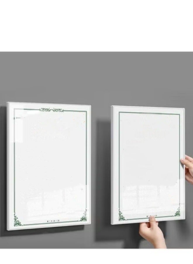 Eckek  Wall Mount Acrylic Sign Holder Self Adhesive Display Frame Clear Document Frame for Office, Store, School, Home, Wall Picture Frame - Image 3