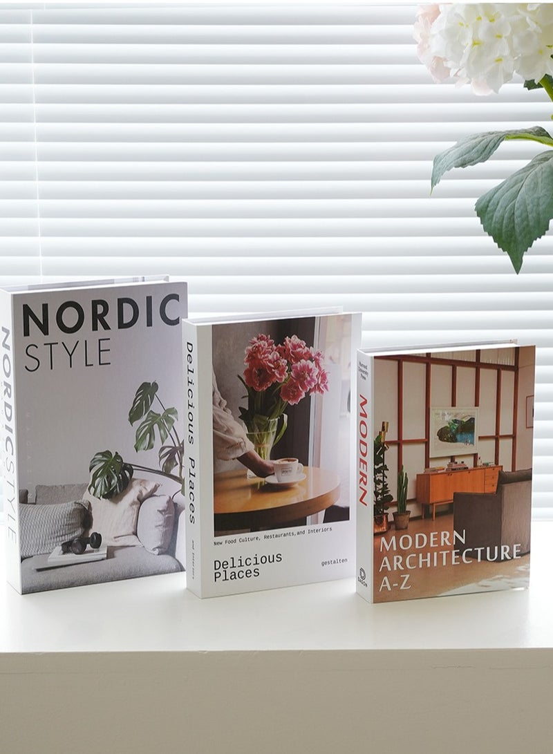 أوليس فيرس  3 قطع قابلة للطي من مجلات نورديك ديكورية | لمسات زخرفية للمنزل أو صالة عرض أو طاولة - Image 1