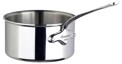 Mauviel M'Cook 5-Ply Polished Stainless Steel Sauce Pan, And Cast Stainless Steel Handle, 0.8-qt, Made In France - Image 3