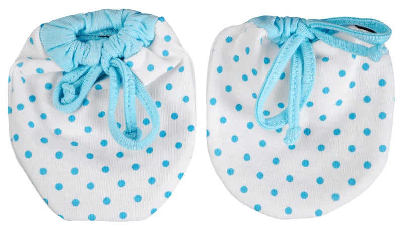 CUTEABLY Newborn Dori Mittens, Baby Cotton Gloves, Anti-Scratch Gloves, Infant, Toddler, Boys, Girls, Scratch Mittens for Baby Care (0-12 Months)-Pack of 3 - Image 2