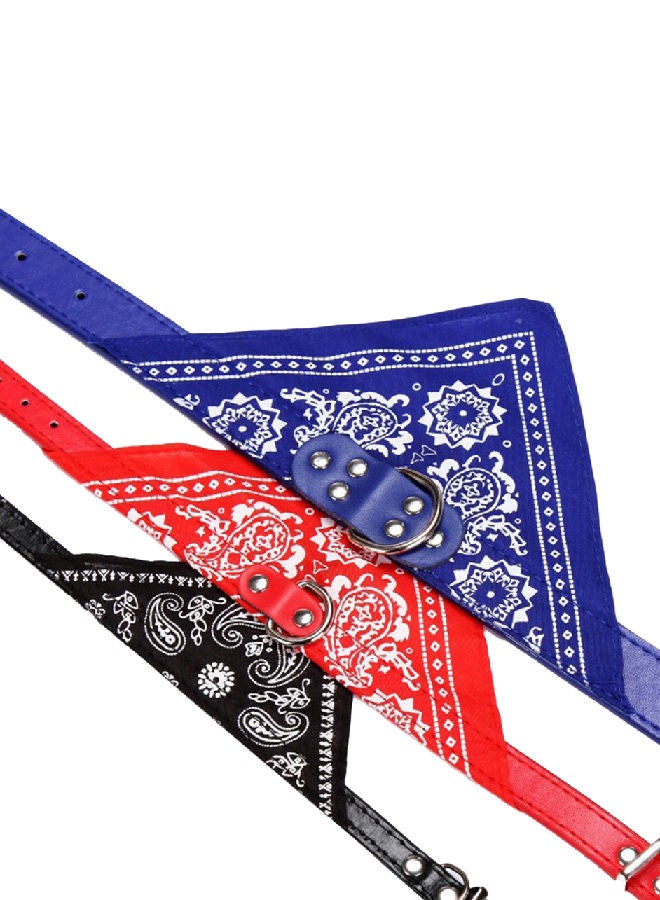 Loquat Adjustable Pet Triangle Collar Scarf Blue 20x10x10cm - Image 1