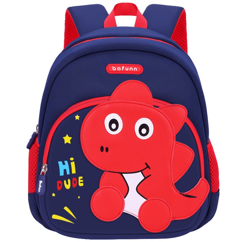 Cartoon Dinosaur Kids Backpack, Lightweight Waterproof for Kindergarten - Image 1