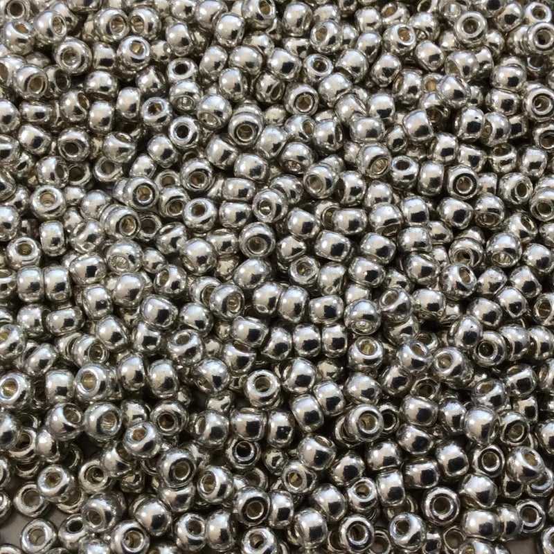 Miyuki Round Seed Bead Size 8/0 22g-tube Galvanized Silver - Image 1