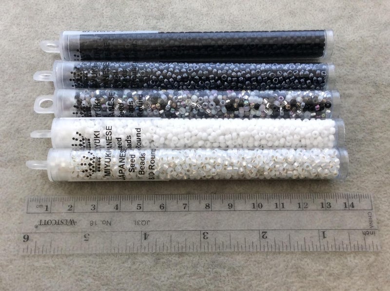 Miyuki Round Seed Bead Size 8/0 22g-tube Galvanized Silver - Image 3