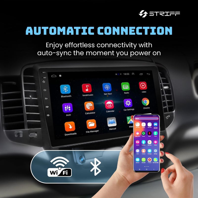 Striff جهاز استقبال ستريف 2 في 1 لاسلكي لكار بلاي، يحول أندرويد أوتو وكار بلاي السلكي إلى لاسلكي، USB A وType C، ملاحظة: فقط للأنظمة المثبتة مسبقًا من أندرويد أوتو/كار بلاي، بلوتوث V5.4 (أسود) - Image 5