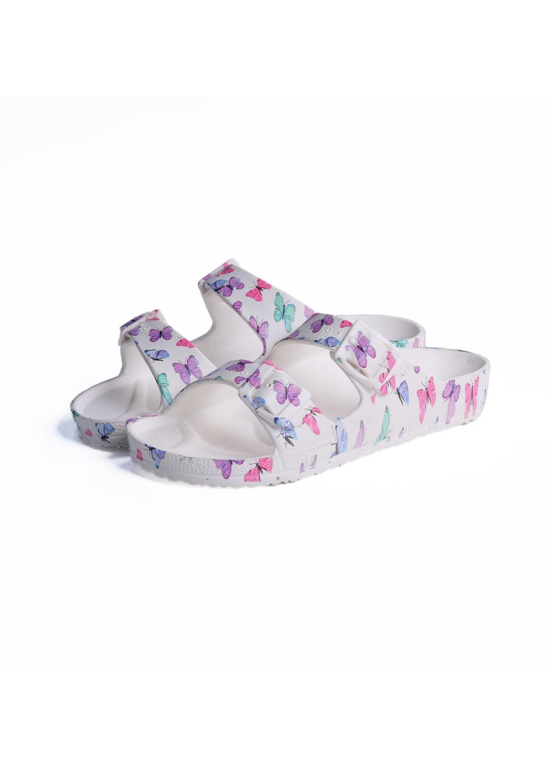 Onda Onda Jet "PK6" Kids Double Buckle Sandal Butterfly Print, Lightweight & Comfortable  - Image 1