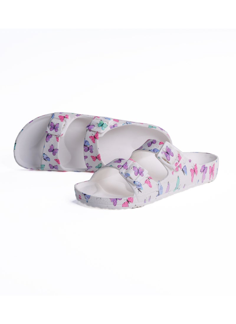Onda Onda Jet "PK6" Kids Double Buckle Sandal Butterfly Print, Lightweight & Comfortable  - Image 2