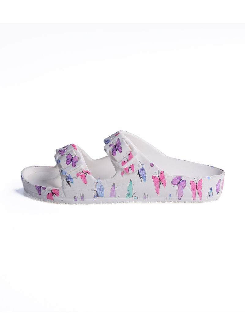Onda Onda Jet "PK6" Kids Double Buckle Sandal Butterfly Print, Lightweight & Comfortable  - Image 4