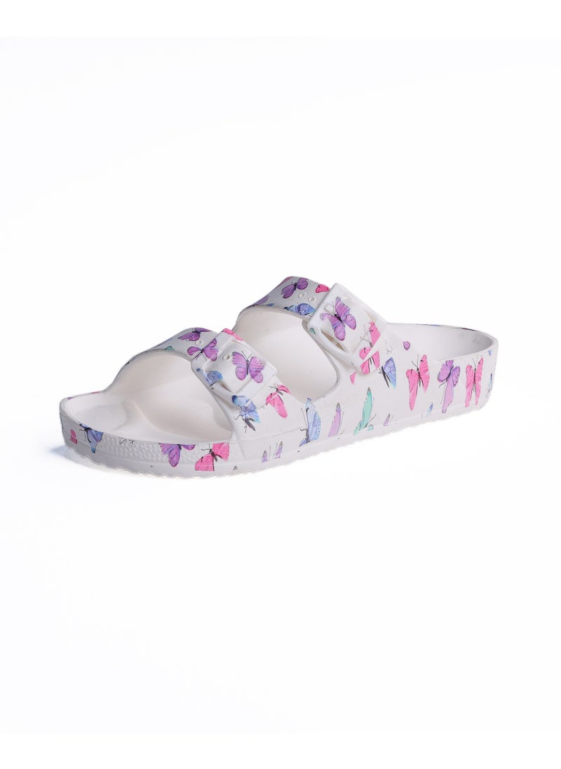 Onda Onda Jet "PK6" Kids Double Buckle Sandal Butterfly Print, Lightweight & Comfortable  - Image 3