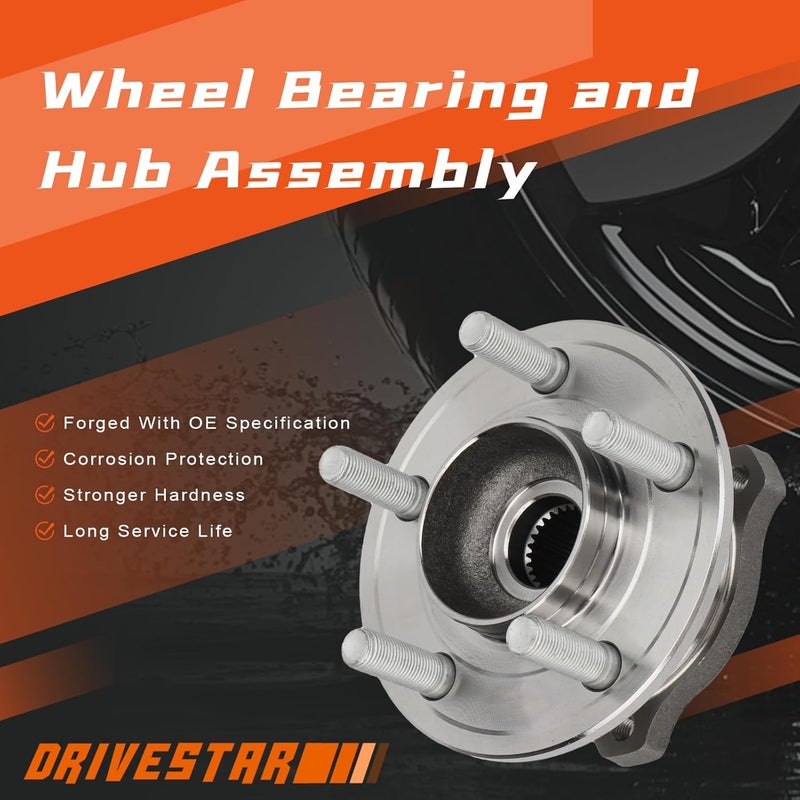 DRIVESTAR 512301-2P Rear Wheel Hub & Bearing Assembly Pair for Chrysler 300, Dodge Magnum, and Dodge Charger - Image 5