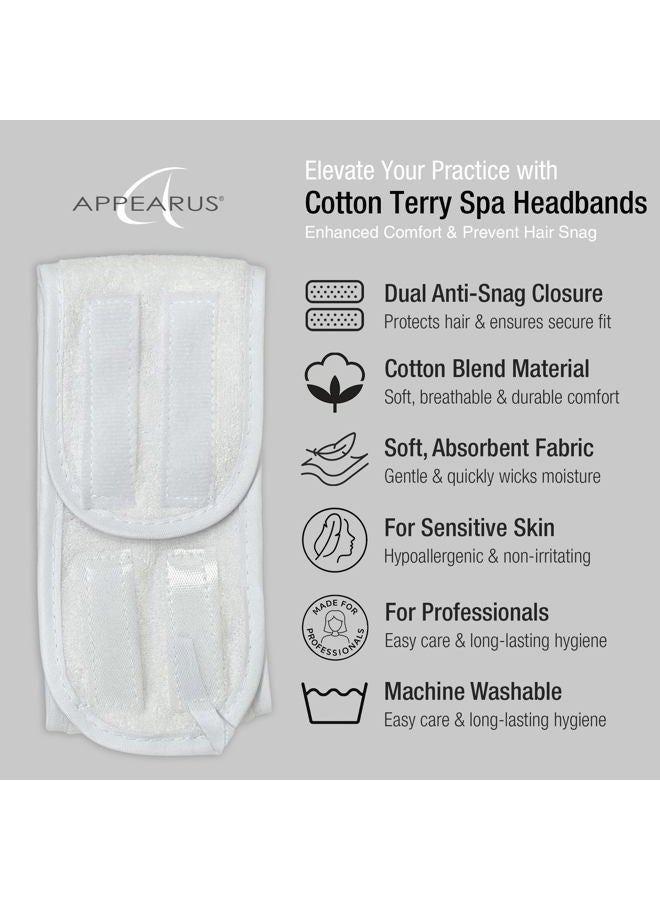 Appearus Pro. 80% Cotton Stretch Terry Spa Headbands (4 Count) - Image 3