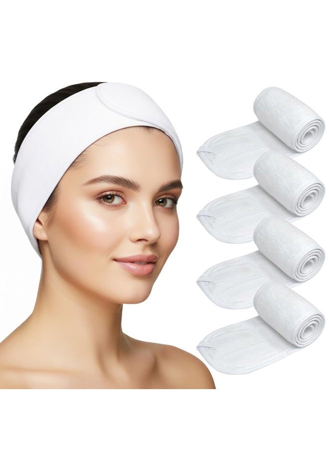 Appearus Pro. 80% Cotton Stretch Terry Spa Headbands (4 Count) - Image 1
