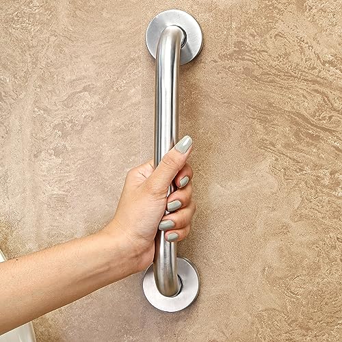 FORTUNE Stainless Steel Grab Bar for Bathroom & Bathtub Wall Mounted Safety Hand Support Rail Matt Finish - Balance Handle - Towel Bar - (10 Inch, Pack of 1) - Image 1