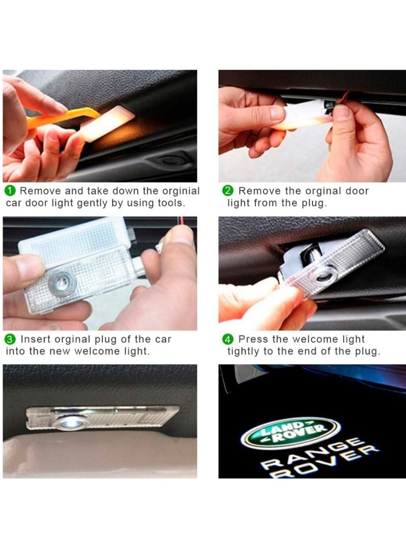 Generic Fit Range Rover Land Rover 2010 To 2015 LED Shadow Ghost Logo Light Puddle Lamp  Range Rover Accessories 2pcs - Image 4