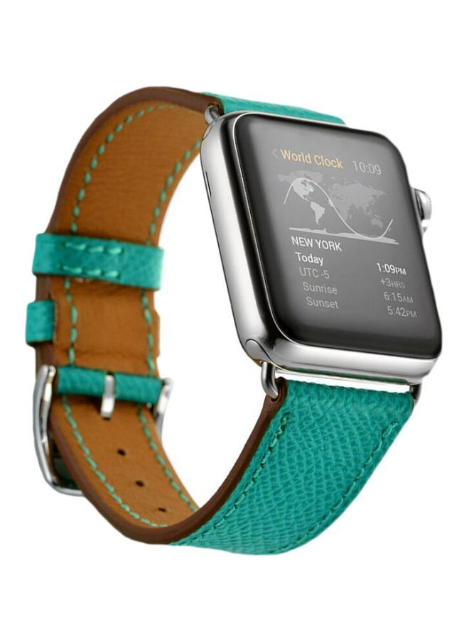 إسكدنيا سوار بديل لسلسلة ساعات أبل 1/2/3/4 مقاس 38/40 مم أخضر - Image 1