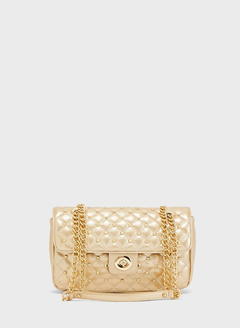 CARPISA Chain Detail Quilted Crossbody