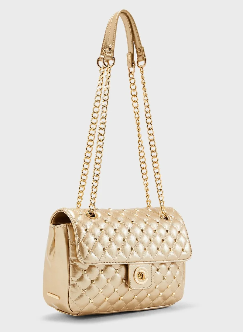 CARPISA Chain Detail Quilted Crossbody