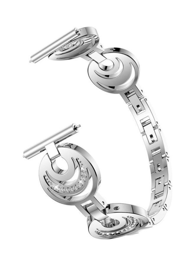 بي جي إم Sun Moon Star Aluminum Alloy Watch Strap For Huawei GT 2e/GT 2 46mm Silver - Image 3