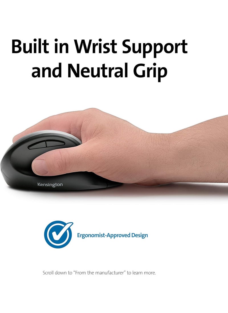Kensington Kensington Pro Fit Ergonomic Wireless Mouse  Black K75404WW 8x6x4  - Image 2