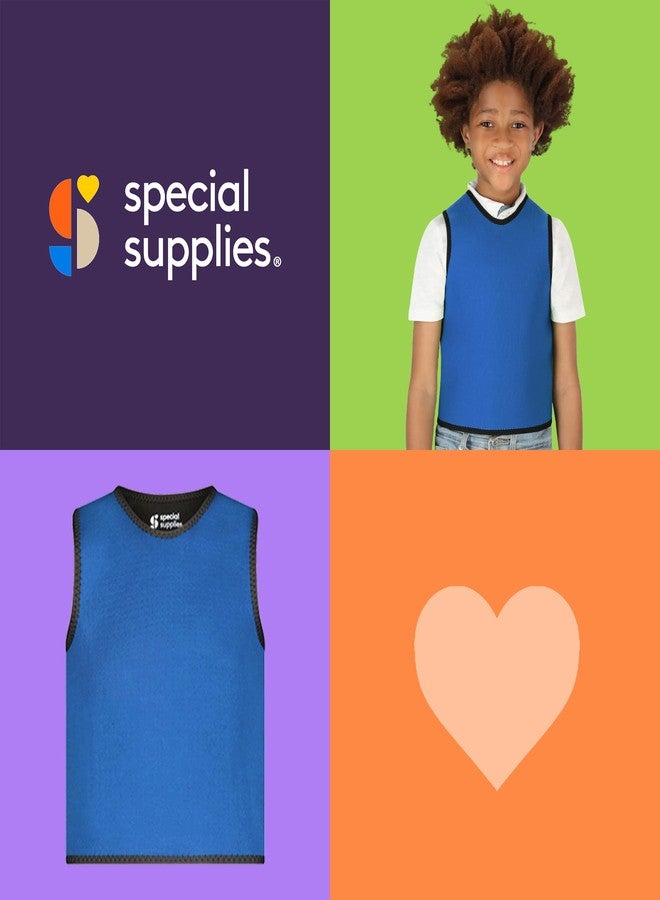 Special Supplies Sensory Compression Vest Deep Pressure Comfort (Blue, Small) - Image 4