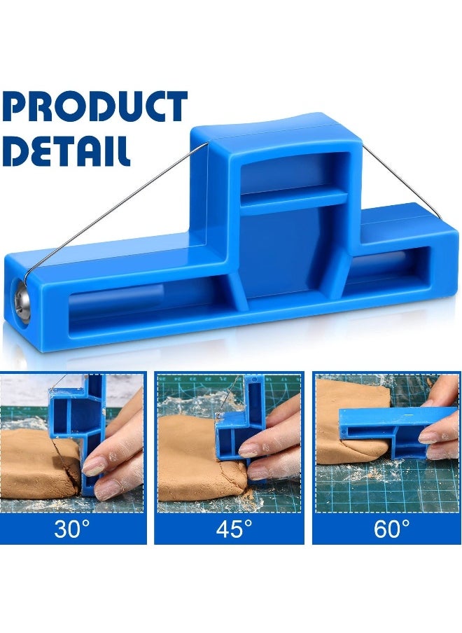 Generic - Angle Cutting Clay Tool, Small Steel Wire Bevel Cutter Plastic Pottery Trimming Tools, Small Pottery Angle Cutter for Pottery Ceramics and Sculpting, 2.7 x 1.1 x 0.4 Inch - Image 1