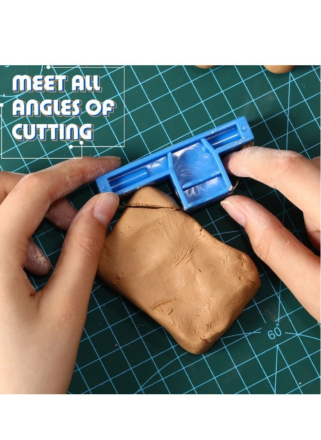 Generic - Angle Cutting Clay Tool, Small Steel Wire Bevel Cutter Plastic Pottery Trimming Tools, Small Pottery Angle Cutter for Pottery Ceramics and Sculpting, 2.7 x 1.1 x 0.4 Inch - Image 1