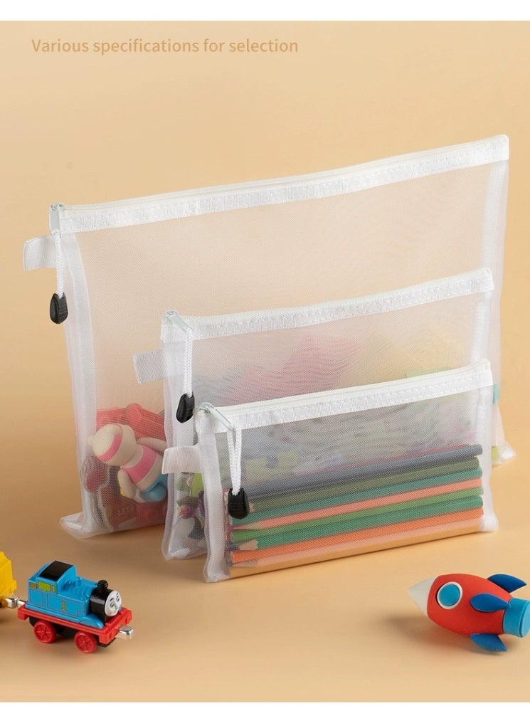 9pcs Toy storage bag building block puzzle sub-package bag children small particle zipper transparent finishing storage bag (Multiple specifications) - Image 1