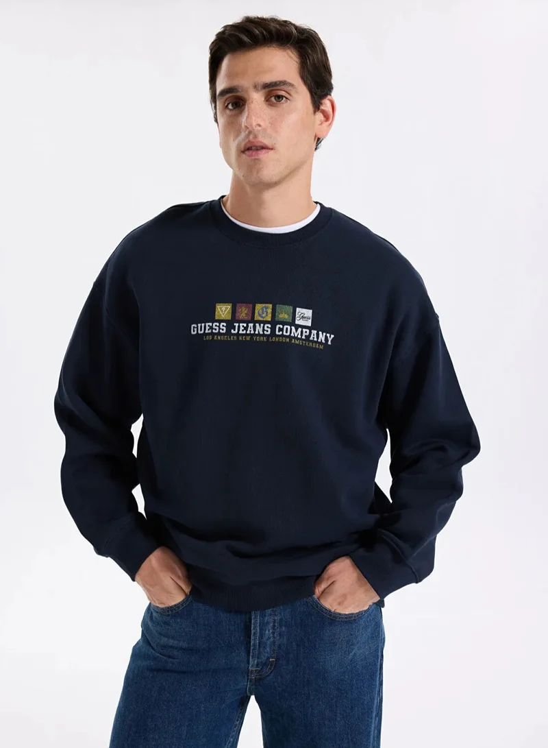 GUESS Casual Crew Neck Sweatshirt