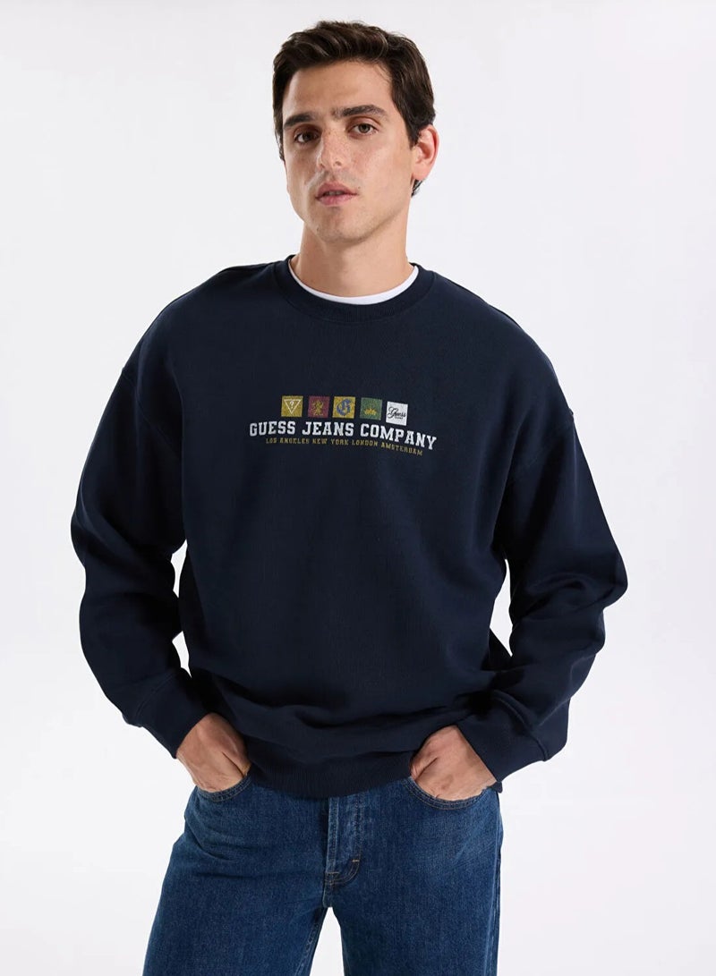 GUESS Casual Crew Neck Sweatshirt - Image 1