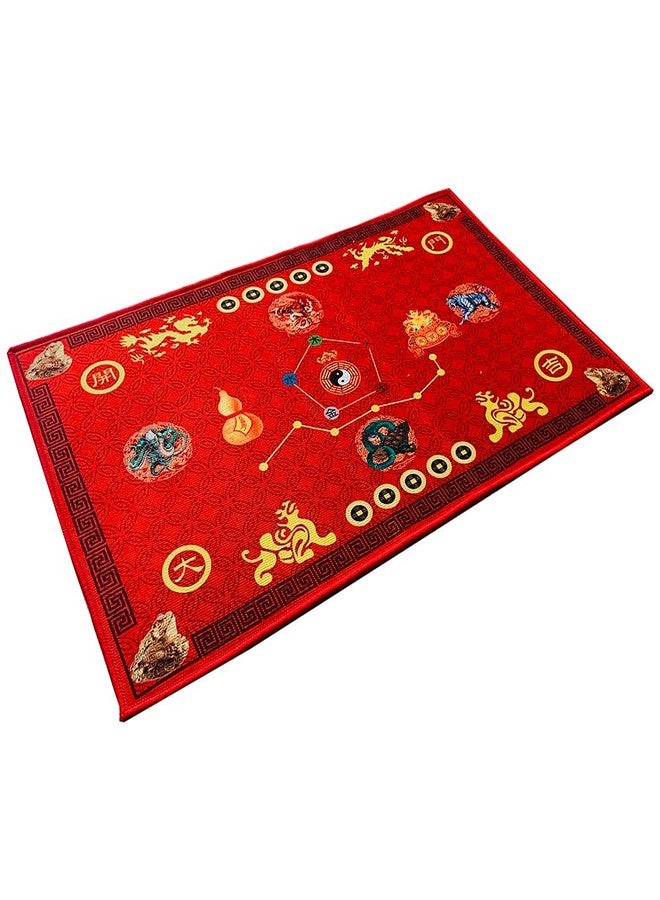 FengShuiGe Chinese Feng Shui Decor Outdoor Doormats Lucky Indoor Door Mat Floor Mat for Office Home Living Room Business or Promotion (Style 3) - Image 1