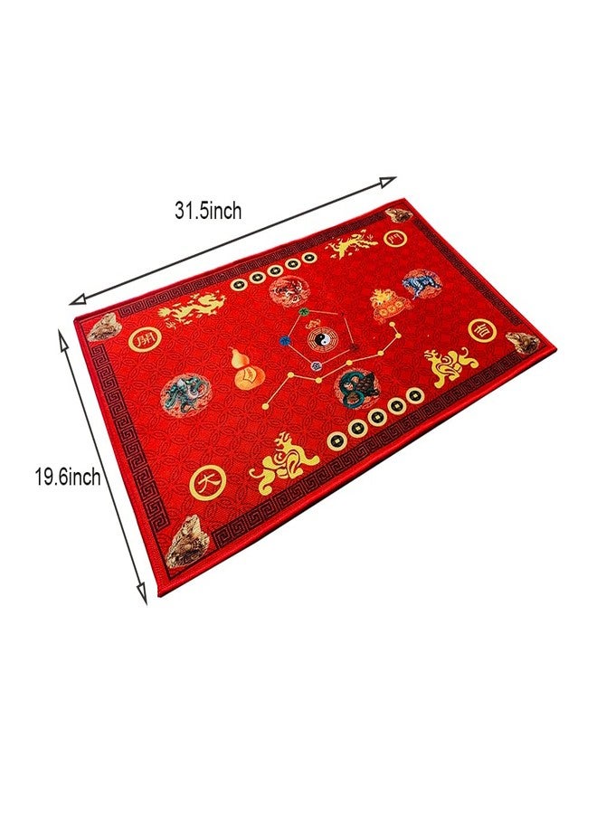 FengShuiGe Chinese Feng Shui Decor Outdoor Doormats Lucky Indoor Door Mat Floor Mat for Office Home Living Room Business or Promotion (Style 3) - Image 2