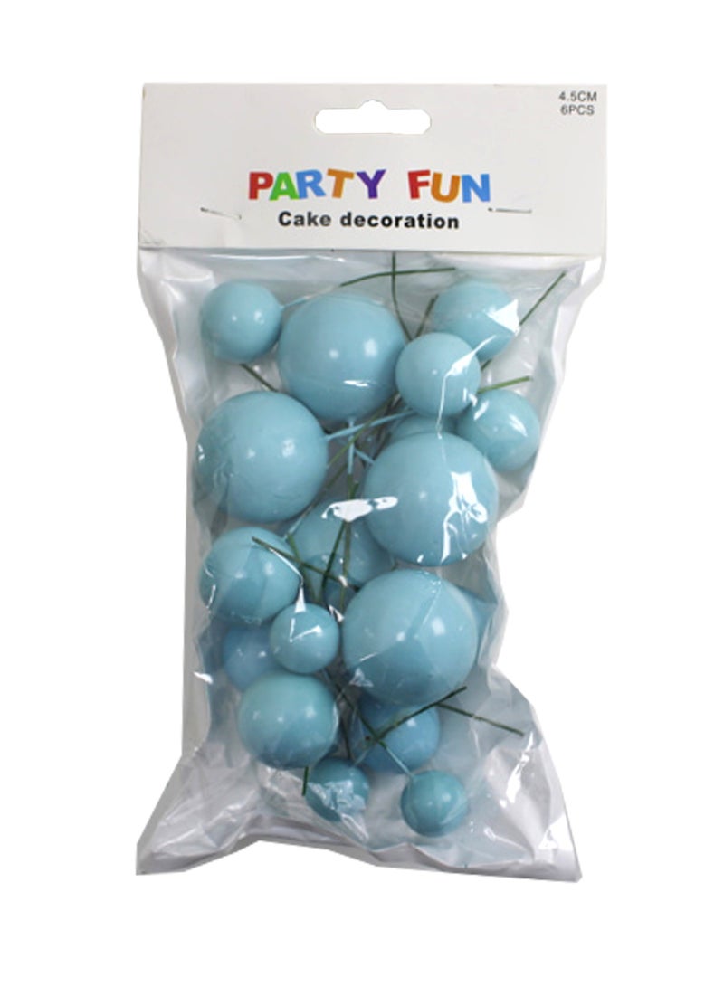 PARTY FUN Cake Decorative Blue Color Balls - Image 2