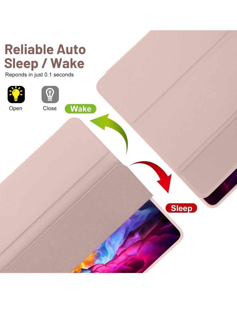 JAJEEK Case for Samsung Galaxy Tab A9+ / A9 Plus 11 Inch 2023 – Thin Folio Stand Tablet Protective Case, Multi-Angle Viewing, Auto Wake/Sleep (Pink) - Image 3