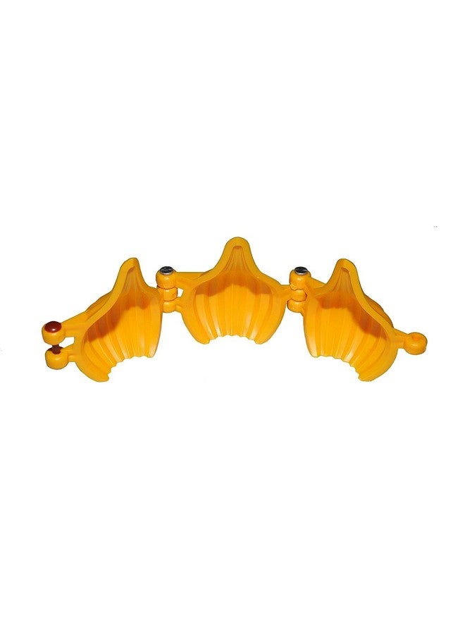 Garden Of Arts Garden Of Arts Bappa Special 3 Fold Modak Mold Small Size No 1 Set of 2 Pieces idle as Sancha Mould for modak ladoo peda Choclate Cake Muffin for Ganpati  - Image 3