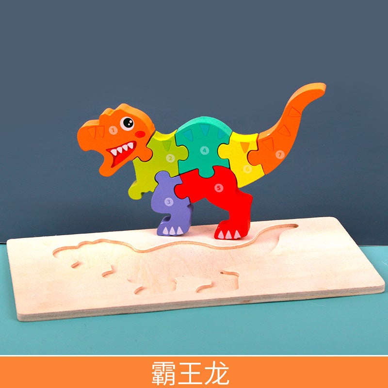 There Are Cpc Wooden Kindergarten Children'S 3D Three-Dimensional Puzzle Educational Toys Early Childhood Education Wooden Puzzle - Image 1