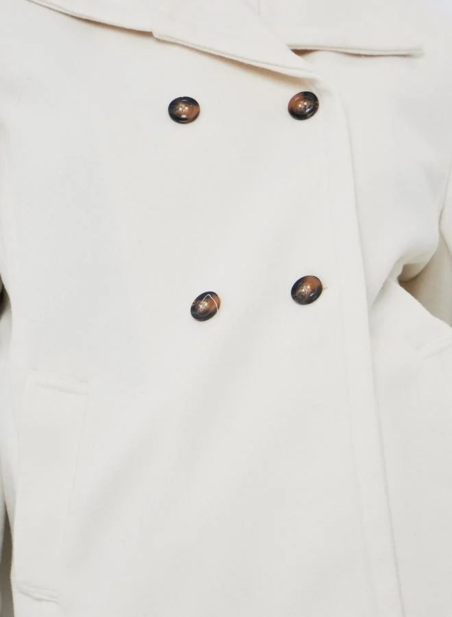 ستايلي جاكيت فضفاض بملمس صوف