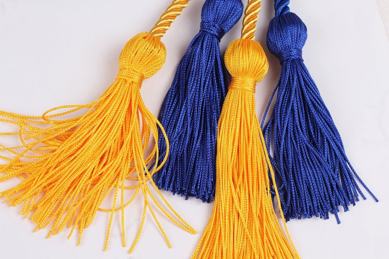 UIALECG Double Graduation Honor Cords - Royal Blue and Gold,68" Long - Image 2