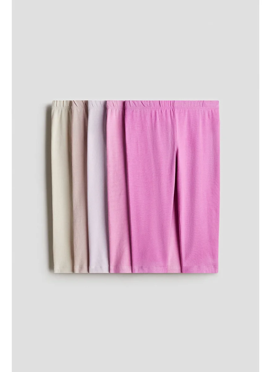 H&M 5-Pack Cotton Leggings