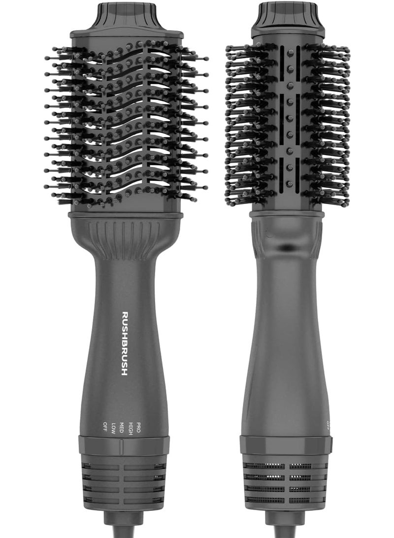 Rush Brush V3 Pro Volumizing Styler - Ceramic - 19 mm - 1400 Watts - 4 Heat Settings - Nylon Bristles and Teeth for Detangling - Image 1
