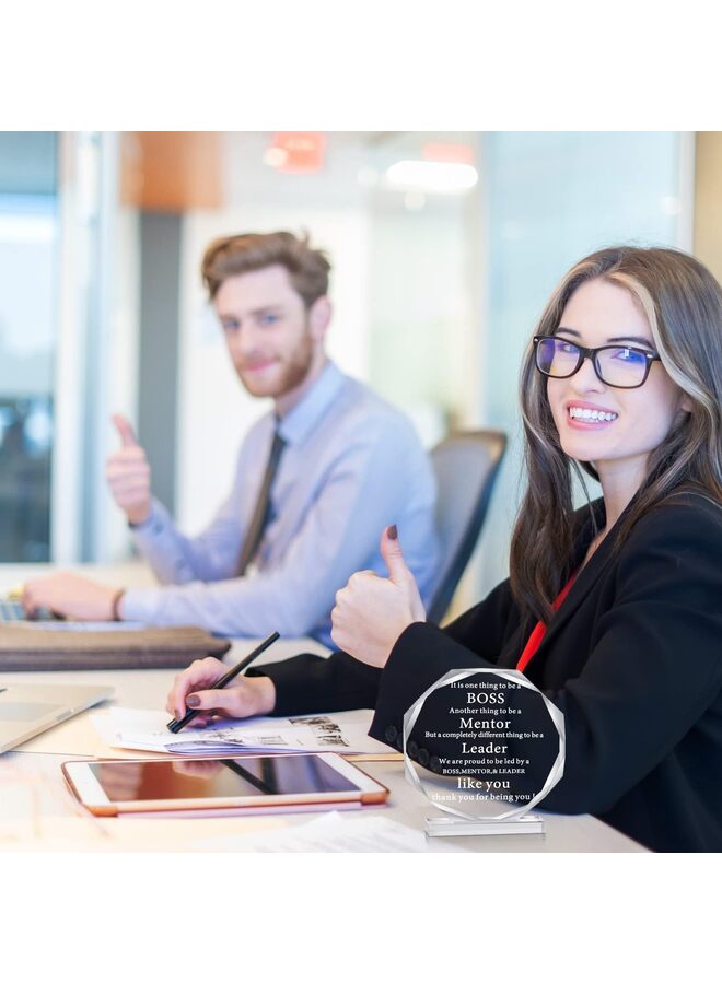 هدايا المدير، هدايا يوم المدير المصنوعة من الأكريليك للرجال والنساء، هدايا مكتبية للقائد المغادر، هدية لتقدير المدير، لوحة هدايا عمل مضحكة، لافتة مكتب المدير الذكوري المصنوعة من الأكريليك، ورق عيد الميلاد - Image 3