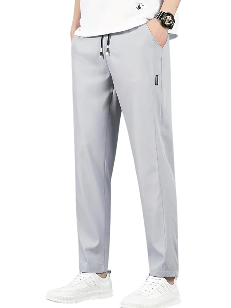 JVX Track Pant for Men || Trackpants || Mens Track Pant || Trouser for Men || Casual Trouser (NJT-12) (in, Numeric, 30, LIGHTGREY) - Image 3