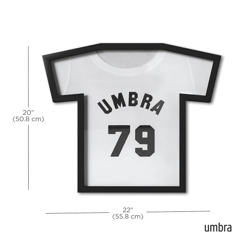 Umbra T-Frame T-Shirt Display Case - Picture Frame to Display Youth Sized T-Shirts (Small to Large), Black - Image 3