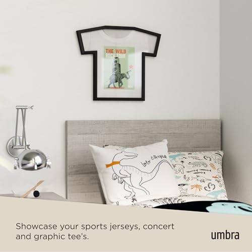 Umbra T-Frame T-Shirt Display Case - Picture Frame to Display Youth Sized T-Shirts (Small to Large), Black - Image 4