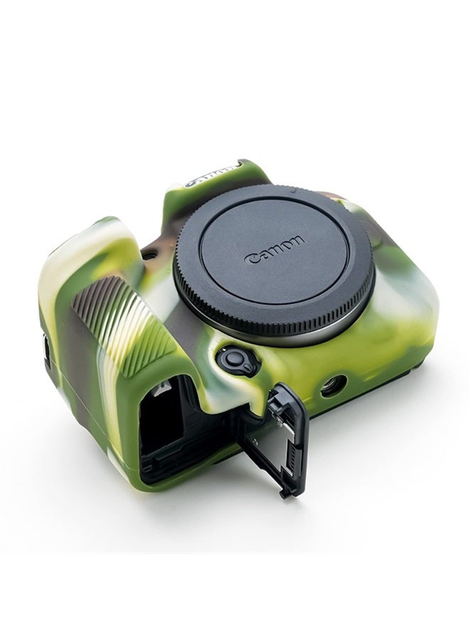 Rieibi حافظة كاميرا EOS R10 - حافظة سيليكون لكاميرا كانون eos R10 الرقمية - غطاء واقي سيليكون لكاميرا كانون R10 - تمويه - Image 4